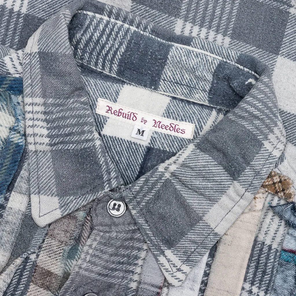 Rebuild Flannel Ribbon Shirt Reflection - Sand/Metal