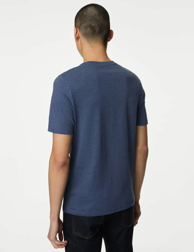 Regular Fit Pure Cotton Crew Neck T-Shirt