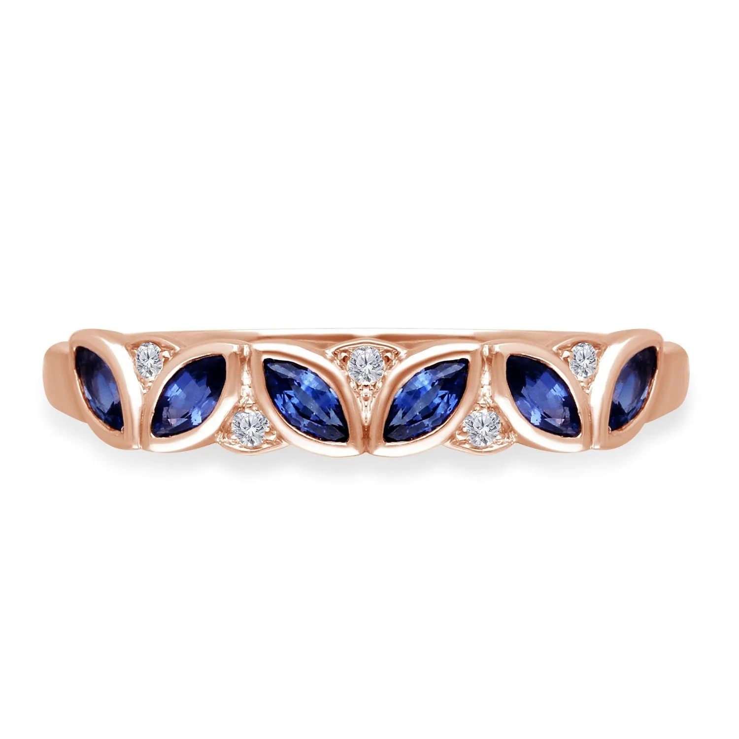 Rose Gold Tanzanite & Diamond Heirloom Ring