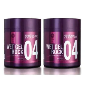 Salerm Wet Gel Rock 04 Extra-strong with Caffeine 17.8 oz 500 ml 2-PACK