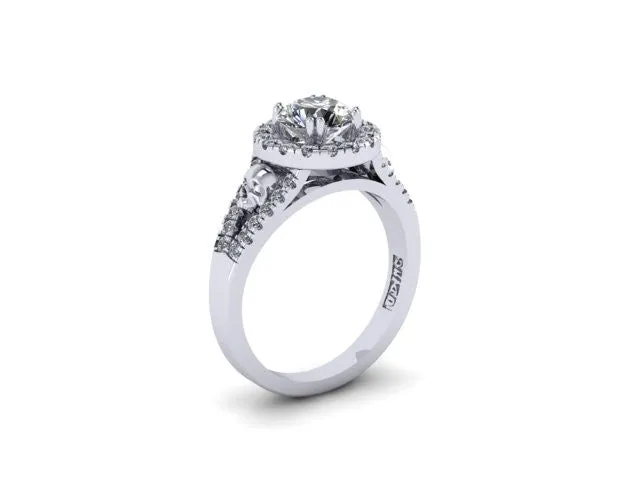 Secret Skull Engagement Ring-UDINC0497