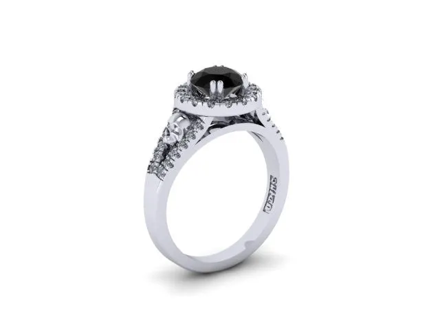 Secret Skull Engagement Ring-UDINC0497