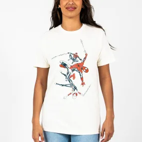 Spider-Man, Miles Morales, and Ghost Spider Web-Swinging Natural Tee