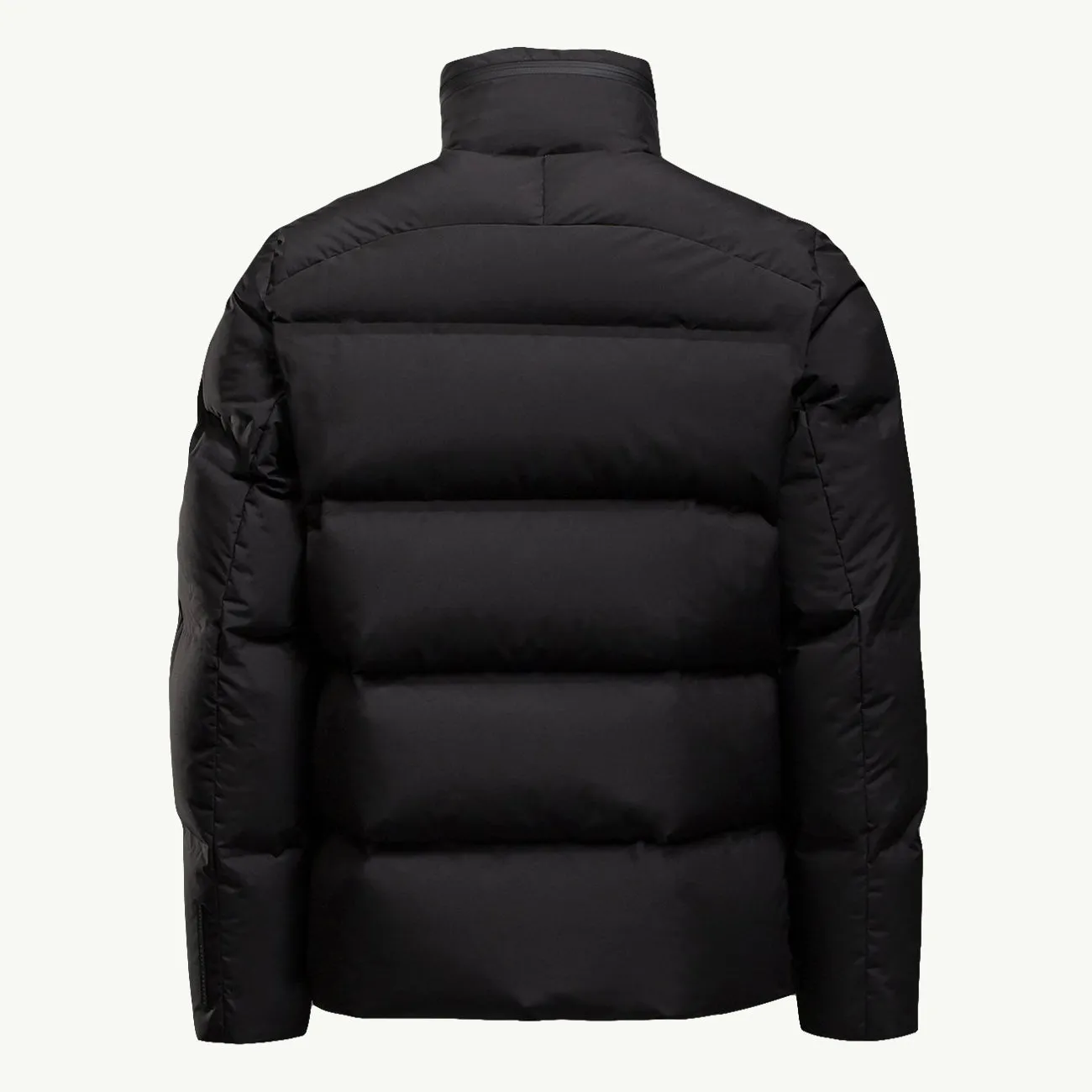 STAND COLLAR SHORT DOWN JACKET BLACK