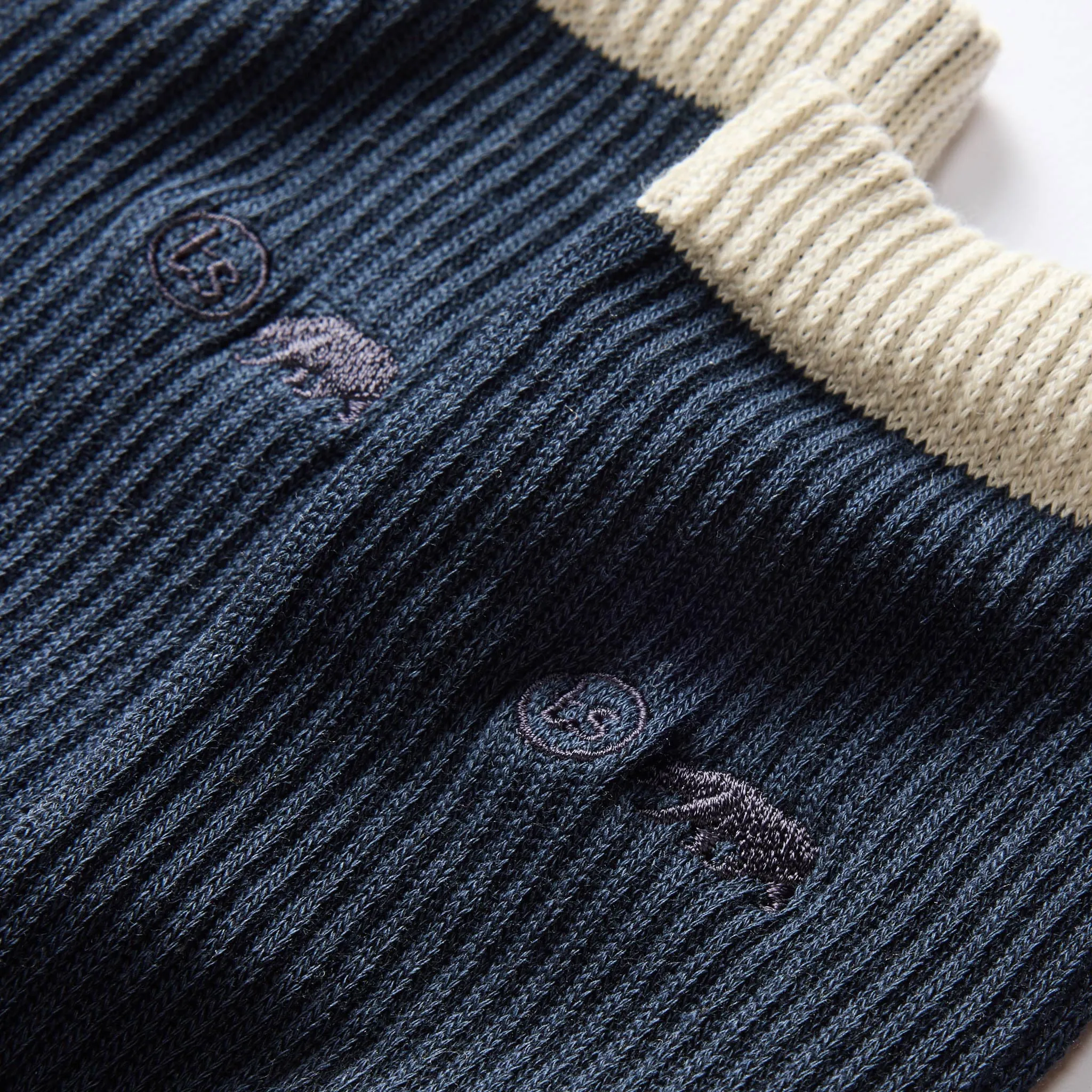 The Ribbed Sock in Navy