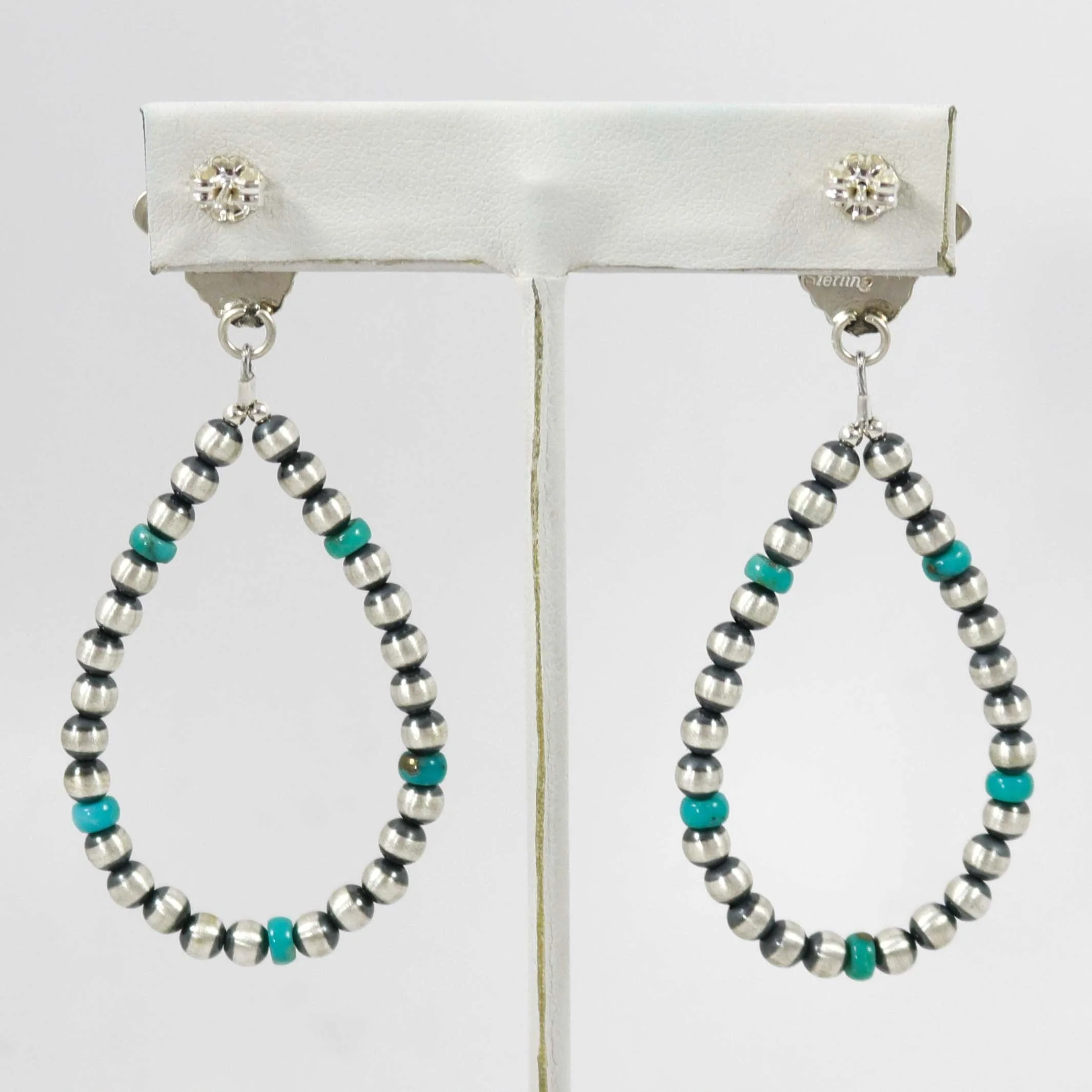 Turquoise and Bead Earrings