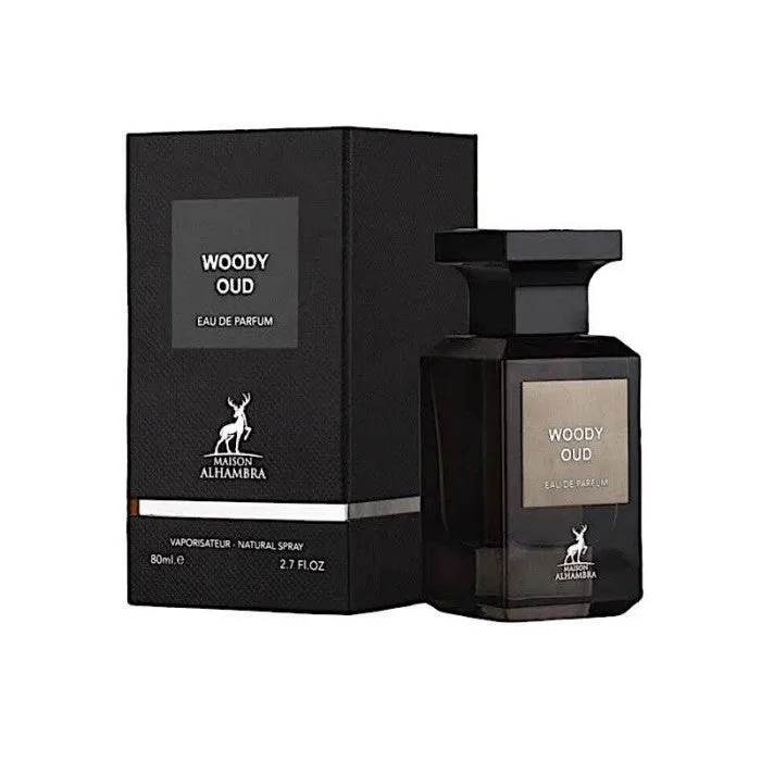 Woody Oud By Maison Alhambra Eau De Parfum Spray 2.7 fl oz 80 ml